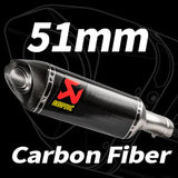 Muffler 51mm Carbon Fiber