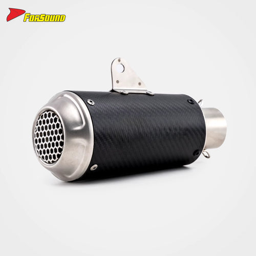 Stainless Steel Carbon Fiber 51Mm LV-10 End Can Exhaust Pipe Universal for Motorcycle Pipe