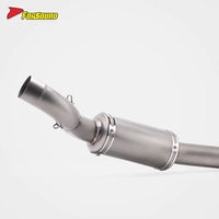 2021-2025 for Trident660 Stainless Steel Titanium Alloy Front-Mid Section Exhaust Pipe Carbon Fiber Rear Exhaust OEM