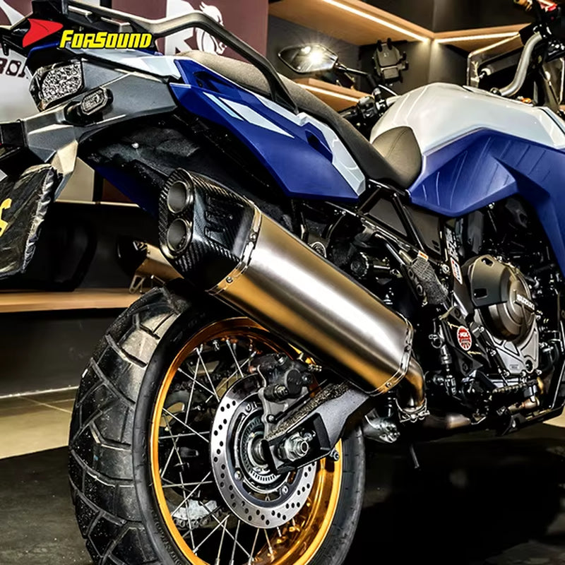 For V-STROM800DE Motorcycle Titanium Alloy Full System Exhaust ODM&OEM
