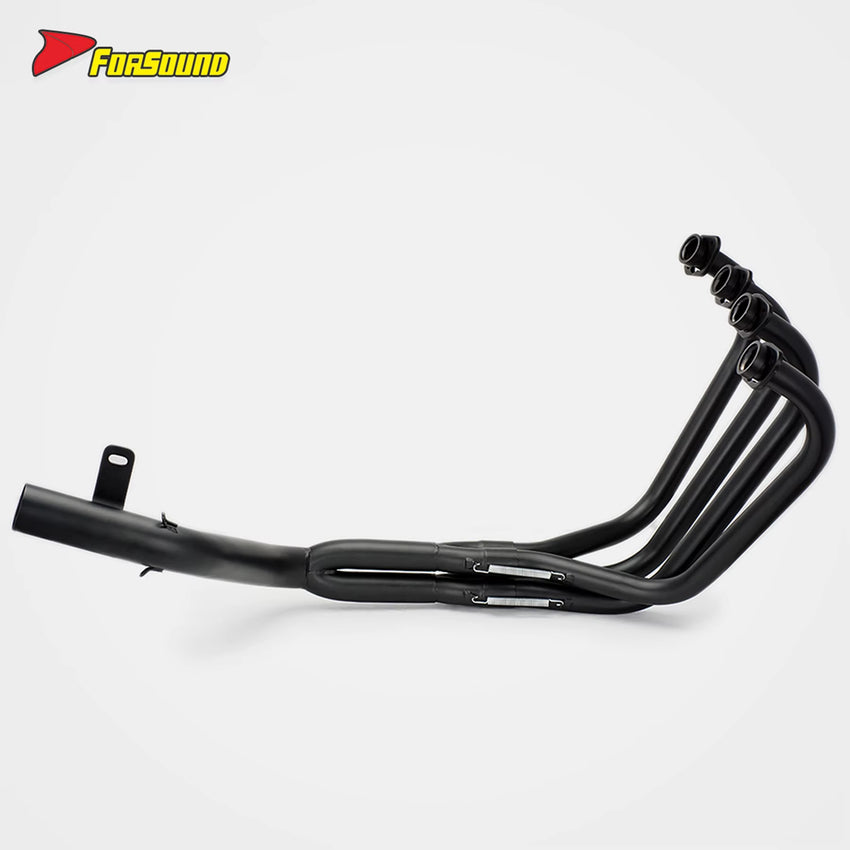 Delicate and High Temperature Resistant Retro-Style Six-Section Electroplated Motorcycle Low-Exit Full Exhaust Pipe for CBX400F