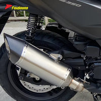 Forza 350 Exhaust R11 Model Mid-Rear Section Carbon Fiber Stainless Steel Tailpipe Balanced Deep Note OEM Interface New