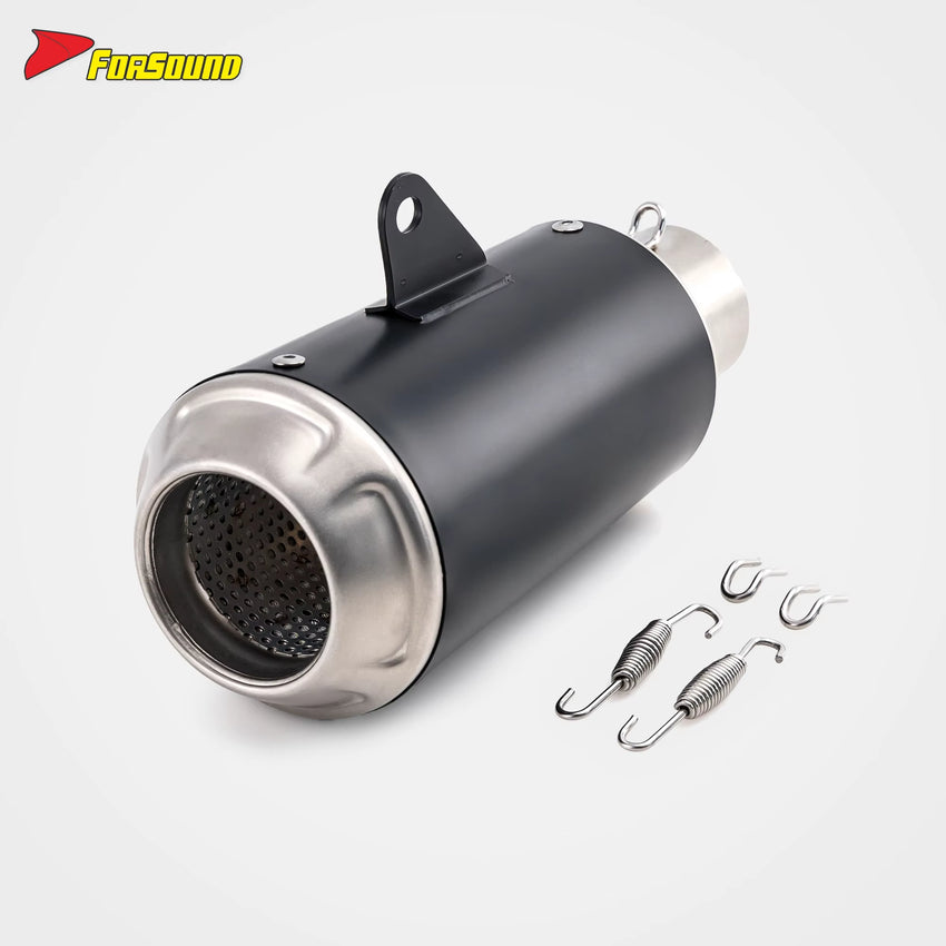 Stainless Steel Black Spray Paint 51Mm LV-10 End Can Exhaust Pipe Universal for Motorcycle Pipe