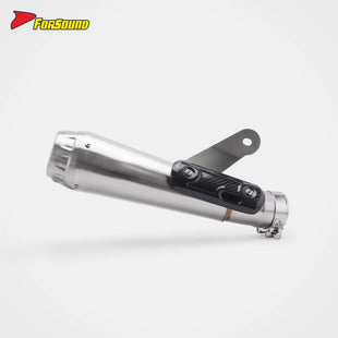 สำหรับท่อไอเสีย S1000RR ท่อไอเสีย FORSOUND Arrow ส่วนกลาง-ท้าย สแตนเลสสตีลแบบรวม แผงกันความร้อน เสียงสูง ท่อไอเสียสำหรับรถแข่ง OEM ODM