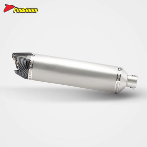 Stainless Steel Carbon Fiber Universal Tail Section Exhaust Pipe Motorcycle