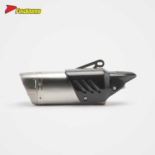 FORSOUND Yamaha MT10 Exhaust K10 Style Stainless Steel Tip Short Mid Tail 2015-2021 Slip Muffler YZF-R1 New