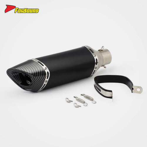 Universal Stainless Steel Exhaust Muffler for Motorcycles New Condition 51Mm Caliber Carbon Brazing Escapes Yoshimura Carbono