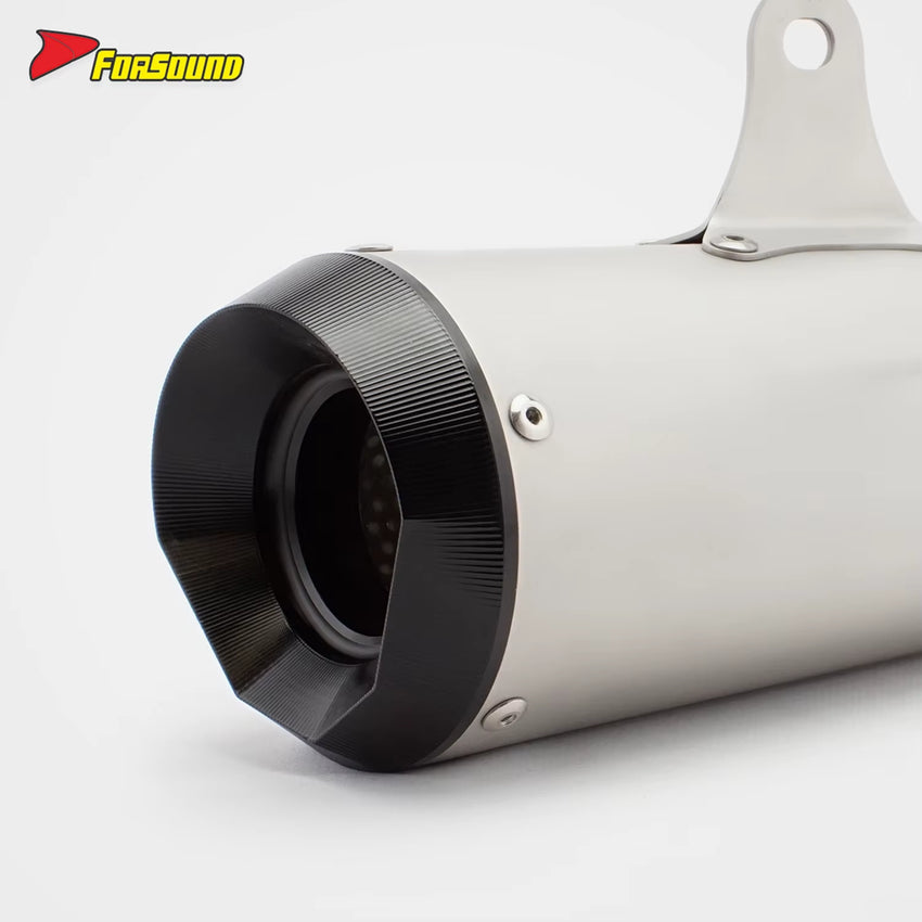 Exquisite and Heat Resistant Stainless Steel 51Mm Motorcycle Mid-Tail Integrated Exhaust Pipe for SUZUKI GSX250R Sportbike