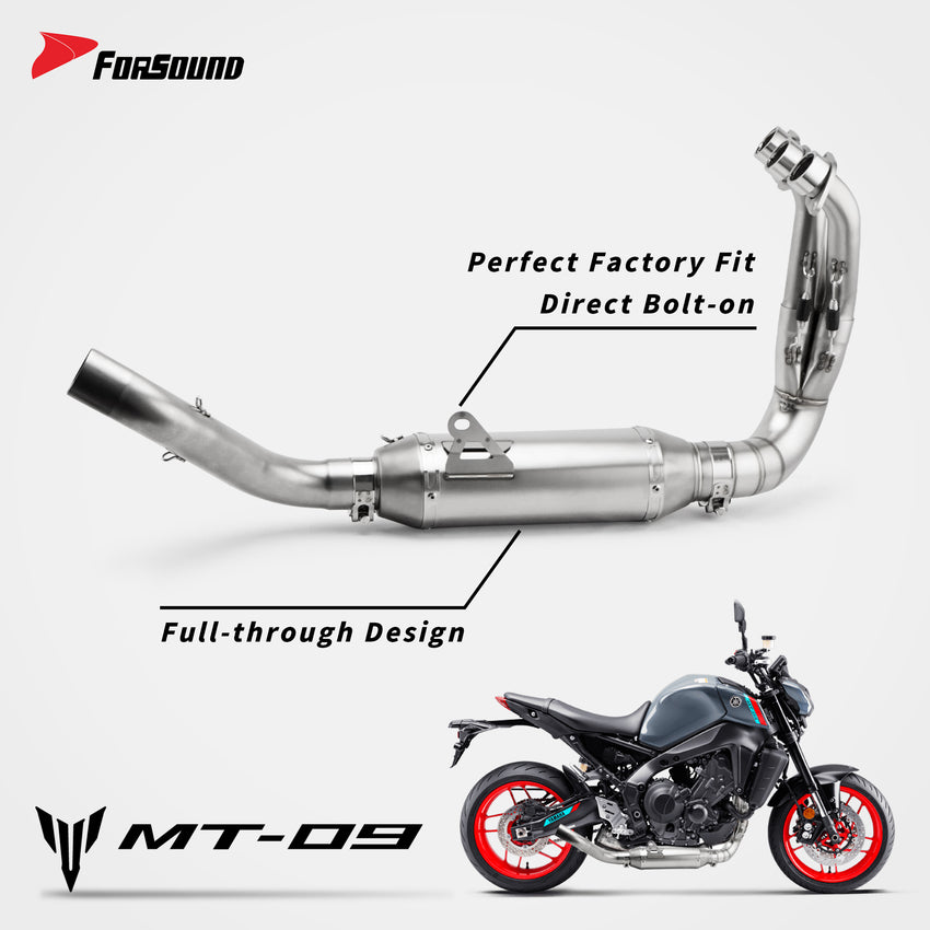 Yamaha MT09 Front And Middle Section Exhaust System Forsound Factory Wholesale Price