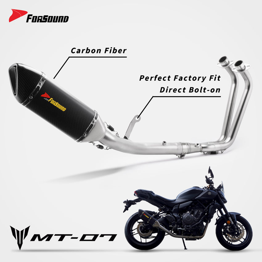 Yamaha MT07 Full Exhaust System Forsound Factory Wholesale Price