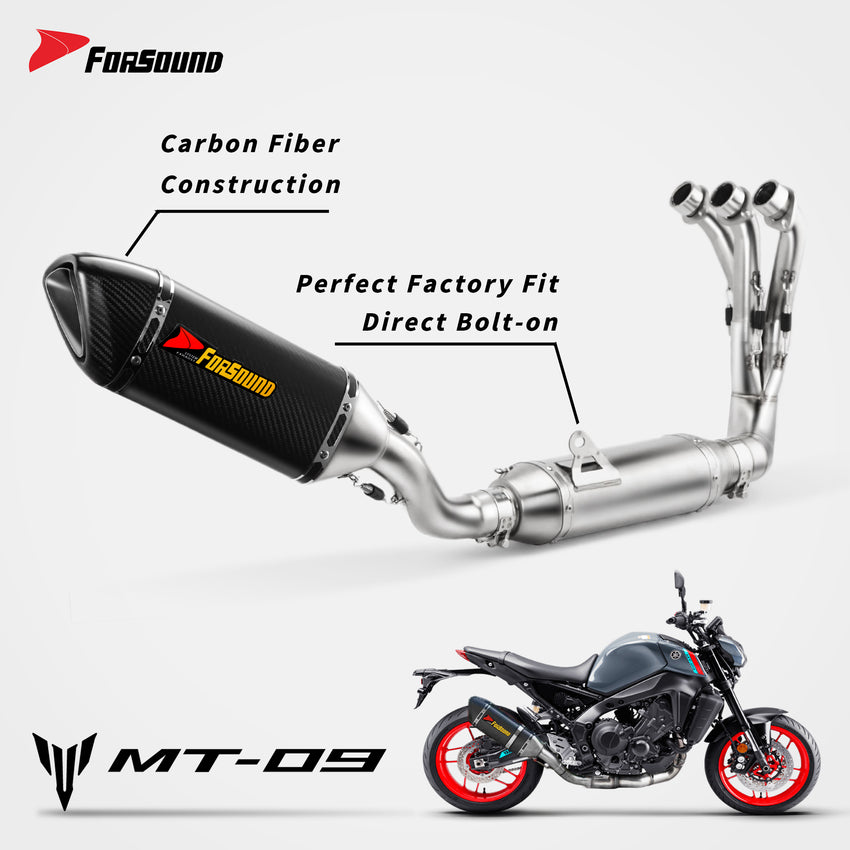 Yamaha MT09 Full Exhaust System Forsound Factory Wholesale Price