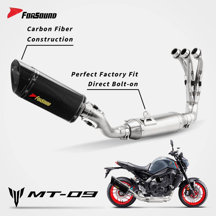 Yamaha MT09 Full Exhaust System Forsound Factory Wholesale Price