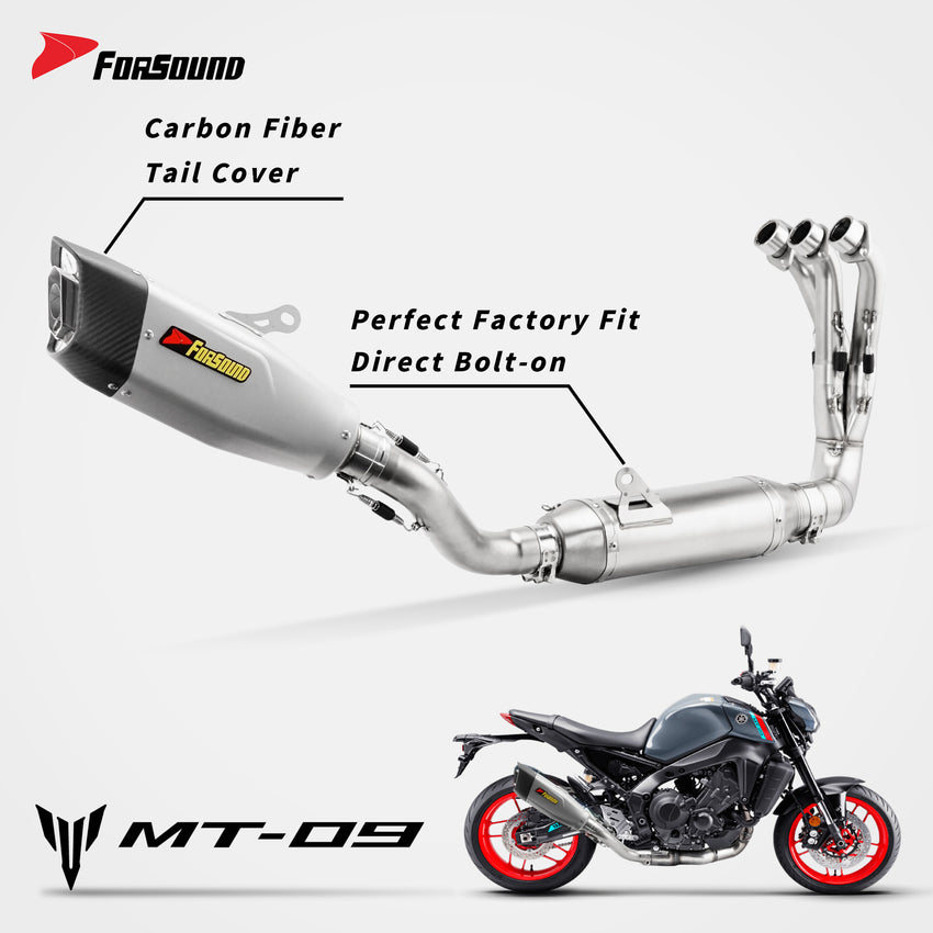 Yamaha MT09 Full Exhaust System Forsound Factory Wholesale Price