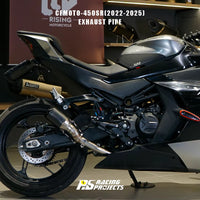 Forsound New Street Riding Stainless Steel AR Style Embossed Carbon Fiber Mid-Tail Exhaust Pipe for 450Sr 2022-2025 OEM
