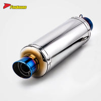 Stainless Steel Carbon Fiber 51Mm over Retro End Can Exhaust Pipe for Universal Motorcycle Pipe