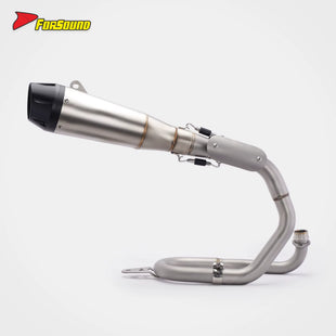 ท่อไอเสีย FORSOUND ใหม่สำหรับ Monkey 125, ท่อไอเสียสเตนเลสสตีล R34-Style แบบเต็มระบบ, เสียงทุ้มดุดัน, สำหรับการขับขี่ในเมือง
