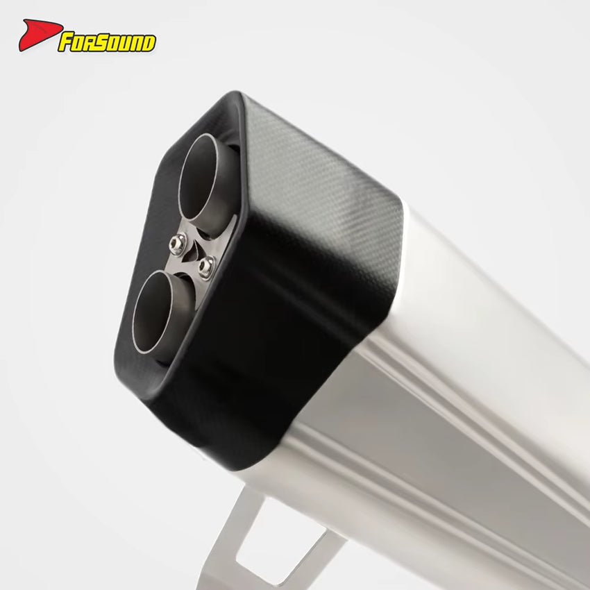 For ZONTES 368G Fit 2024-2025 Stainless Steel Motorcycle Full Exhaust System Side-Exit Exhaust Pipe ADV Scooter Customizable OEM