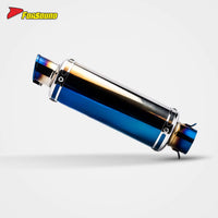 Stainless Steel Carbon Fiber 51Mm over Retro End Can Exhaust Pipe for Universal Motorcycle Pipe