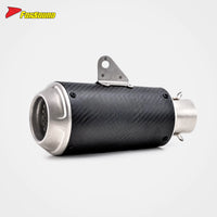 Stainless Steel Carbon Fiber 51Mm LV-10 End Can Exhaust Pipe Universal for Motorcycle Pipe