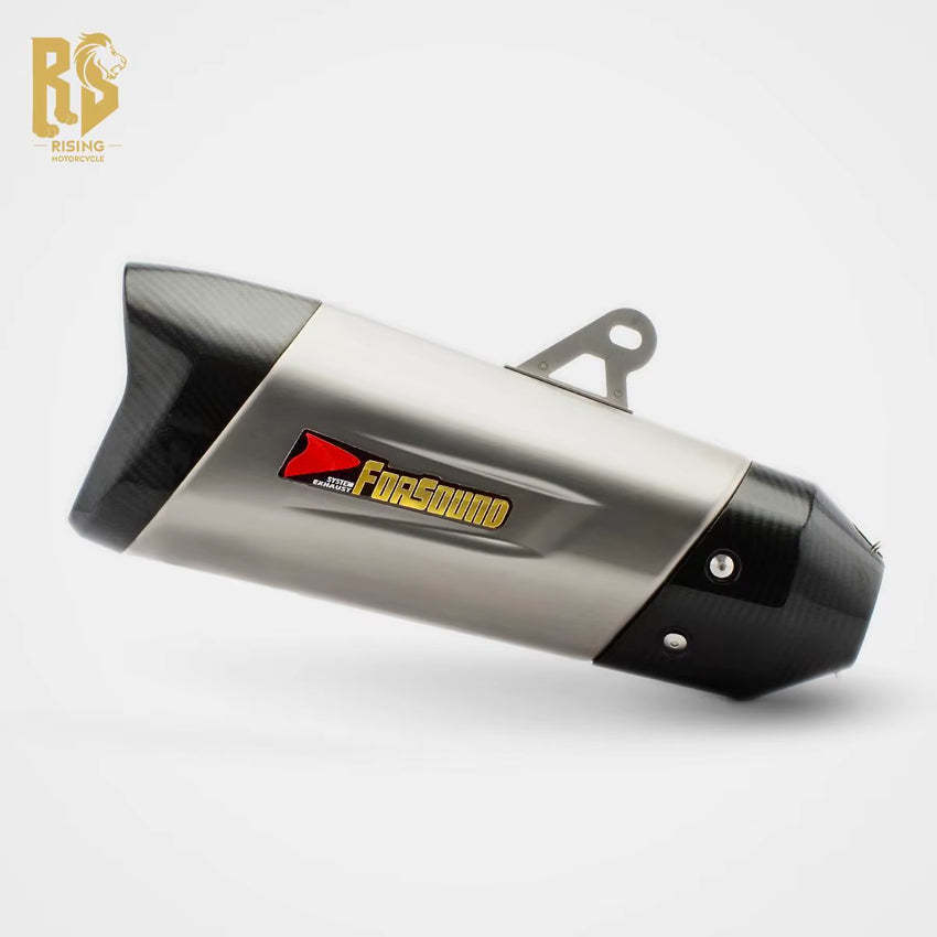 RS for 800MT Race ADV 600 Ninja Z650RS 525X Motorcycle Modified Carbon Fiber Exhaust Pipe Tail Section Water Bird Tail Section