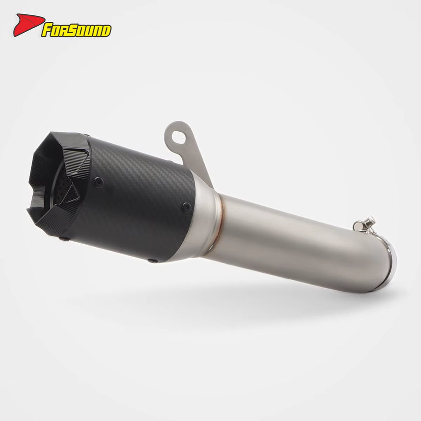 Customizable Motorcycle Middle Exhaust Pipe&End Can