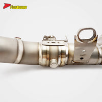 New Silver Forsound R1300GS Titanium Alloy Exhaust System Cable-Controlled Valve Front-Mid Section Lightweight Manual Motorcycle