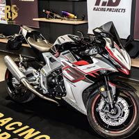 RS for Motorcycle Exhaust Pipe Tail Section Modified R1 Stainless Steel 51/60Mm Caliber Competitive Street Mountain Running New