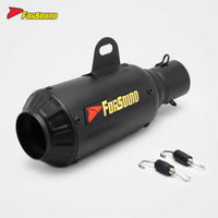 RS Original Universal Modified Motorcycle Exhaust Pipe Grenade Black Body Tail for 800NK 790Duke 450SR Condition New Plastic