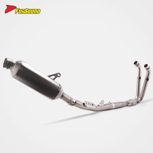 For 450Mt Stainless Steel Exhaust Straight-Through Full-System Side-Exit Torque Boost Rally/Raid Style Slip-On Aggressive