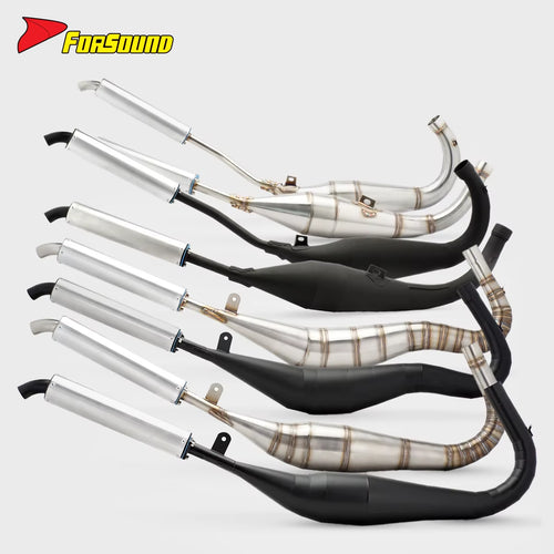 For Yamaha Tzr125 125Cc Honda NSR 250 Heat-Resistant Steel Motorcycle Exhaust System OEM ODM 2-Stroke Exhaust Yamaha Tzr Tzr125