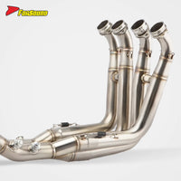 Forsound for S1000RR/S1000R 2010 Carbon Fiber Stainless Steel Exhaust Pipe New Compatible Retrofit/Upgrade Rear Front-Mid