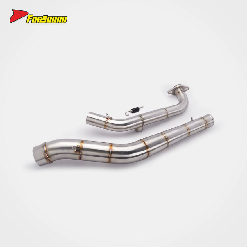 New Forsound Yamaha R15/YZF-R15 2008-2025 Front-Mid Exhaust Header Mid Pipe Stainless Steel/Titanium Alloy