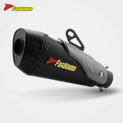 Universal Motorcycle Modified V4 Carbon Fiber Exhaust Pipe Tail Section New Condition Compatible with RSV4 V4 V2 675 752S
