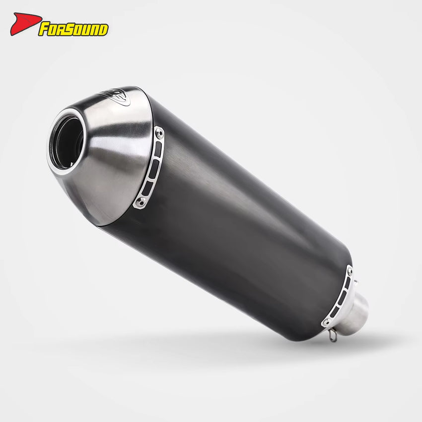 New Forsound Off-Road Motorcycle Exhaust Pipe SS FMF Ellipse Tail Section Exhaust Fit KAWASAKI-KLX230 -ZXC SWM-SM500 ODM&OEM
