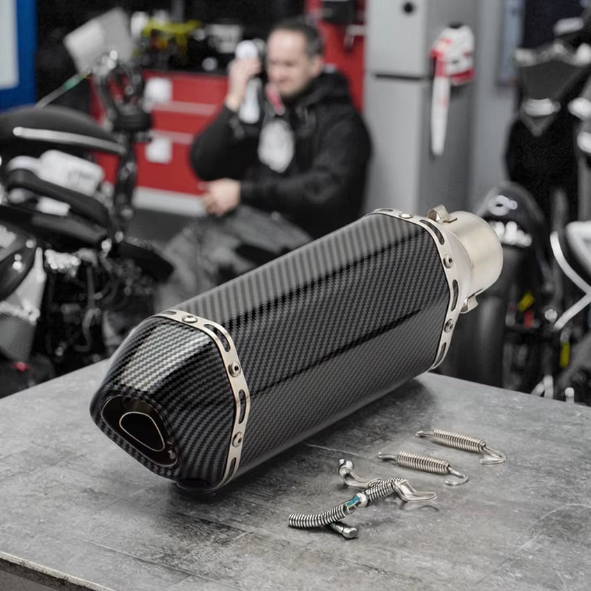 51Mm Stainless Steel Exhaust Wholesale General Motorcycle Exhaust System Atvs Dirtbike for Kawasak Exhaust Motorcycle Silencer