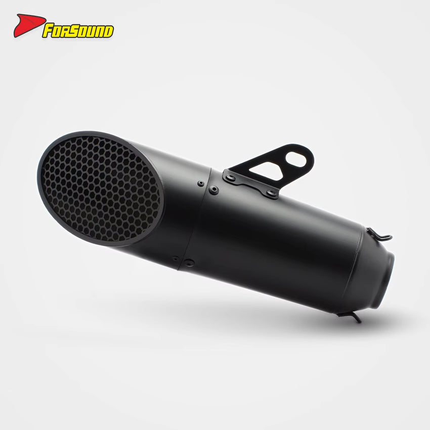 Stainless Steel 51Mm Honeycomb End Can Exhaust Pipe Universal Motorcycle Pipe