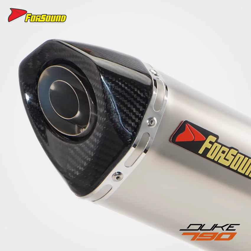 New Stainless Steel Hexagonal Carbon Spray Exhaust Pipe for KTM 790 Duke 890 Motorcycles