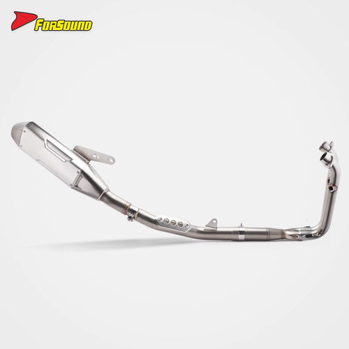 FORSOUND for 450MT Fit 2023-2025 Expeditionary Force Model Stainless Steel Straight-Through Full Exhaust System Side-Exit