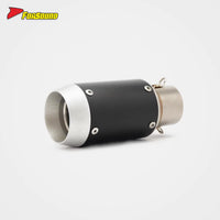 Stainless Steel Carbon Fiber 51Mm Mini GP End Can Exhaust Pipe Universal Motorcycle Pipe