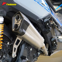 For ZONTES 368G Fit 2024-2025 Stainless Steel Motorcycle Full Exhaust System Side-Exit Exhaust Pipe ADV Scooter Customizable OEM
