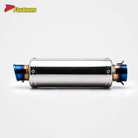 Stainless Steel Carbon Fiber 51Mm over Retro End Can Exhaust Pipe for Universal Motorcycle Pipe