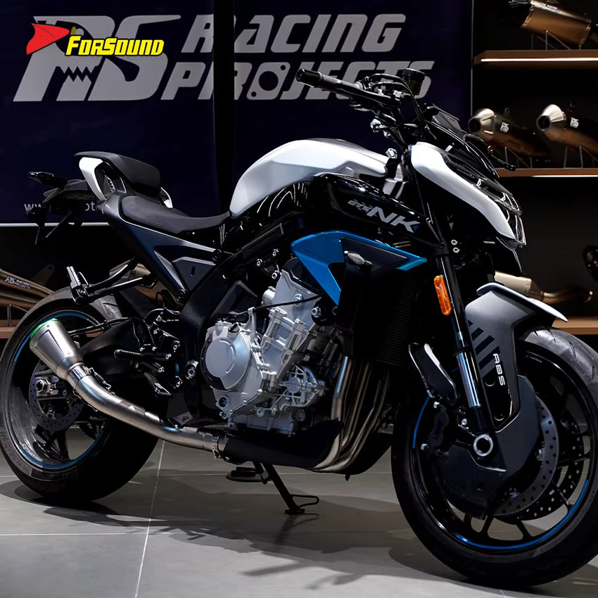 Motorcycle for 675Nk Stainless Steel Exhaust AR Green Tip Elliptical Conical Full System Urban Riding 2023-2026 Model