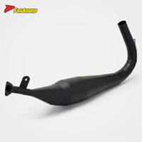 FORSOUND Stainless Steel 2-Stroke Race Bike DIY Flat-Neck Exhaust System Custom Modification for TZR125 Kawasaki S3