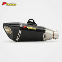 NKLTANM 51Mm R11 End Can for Universal Motorcycle Exhaust Pipe 1/2" Carbon Fiber New Replacement