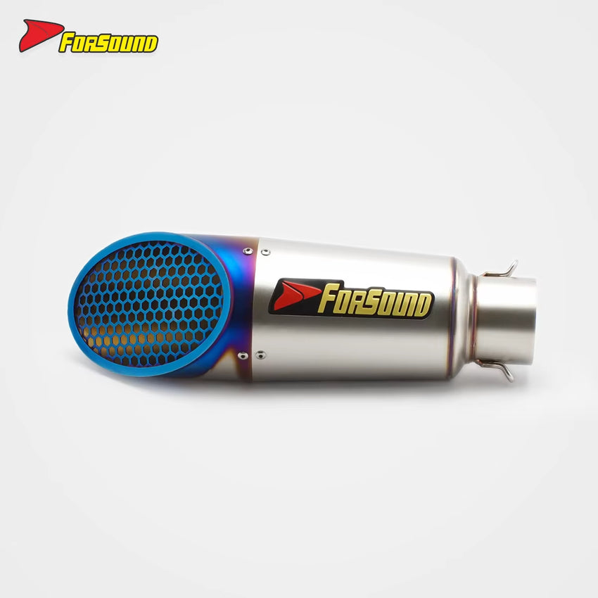 Stainless Steel Mini Honeycomb Exhaust Pipe for Motorcycle Mountain Running Ninja 4 Z900 R3 R15