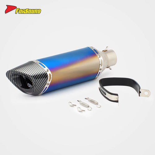 RS Condition Stainless Steel Exhaust System for Motorcycles Atvs Dirtbikes Titanium Alloy Series 51Mm Caliber