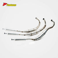 New FORSOUND KAWASAKI KH250 Retro Motorcycle 3-Into-3 Stainless Steel Exhaust System High Temp Corrosion Resistance Full Sound