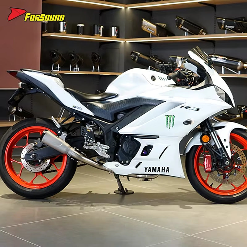 Stainless Steel 51Mm Exhaust Full Motorcycle Exhaust System for Yamaha R3 Exhaust ODM&OEM