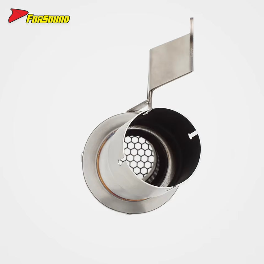 New FORSOUND S1000RR/S1000R Tail Section Exhaust Pipe 2010-2025 Carbon Fiber Stainless Steel Honeycomb Mesh Compatible