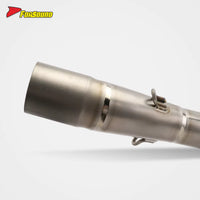 New FORSOUND Yamaha TMAX 560 Twin-Cylinder Maxi-Scooter Titanium Front-Mid Section Exhaust Direct Bolt-On Installation
